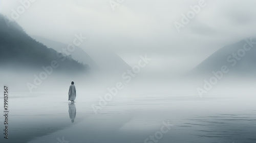 Person in fog © Kari