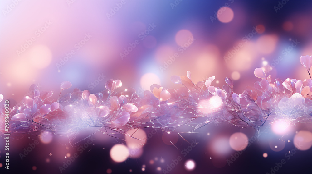 Vivid Purple Floral Bokeh Design Background Vivid Purple Floral Bokeh Design Background
