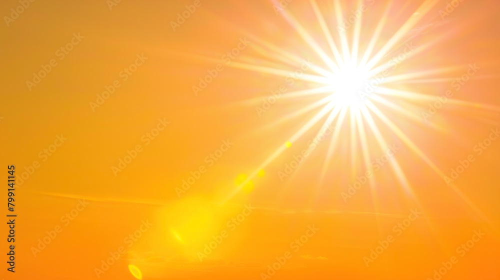 Sun shining brightly with a yellow background. Sun shining brightly with a yellow background.