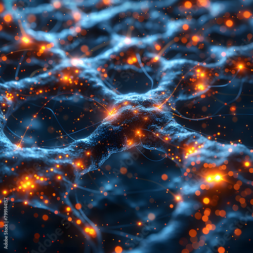 Convergence of Neural Links - Digital Innovation Illustration