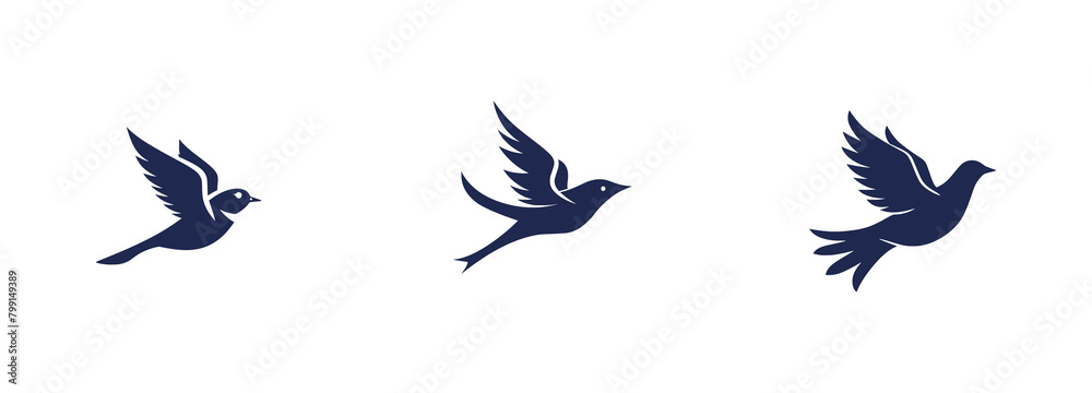 Fototapeta premium Minimal designs isolated on white background. Vector illustration. AI generated.