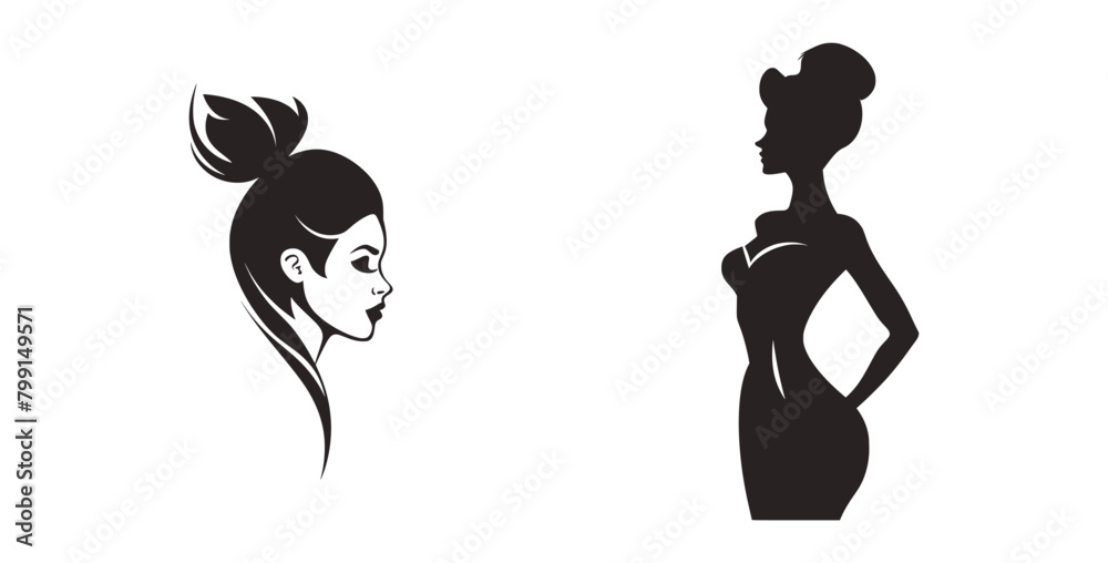 Minimal designs isolated on white background. Vector illustration. AI generated. Minimal designs isolated on white background. Vector illustration. AI generated.