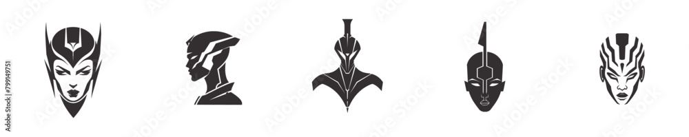 Minimal designs isolated on white background. AI generated. Minimal designs isolated on white background. AI generated.