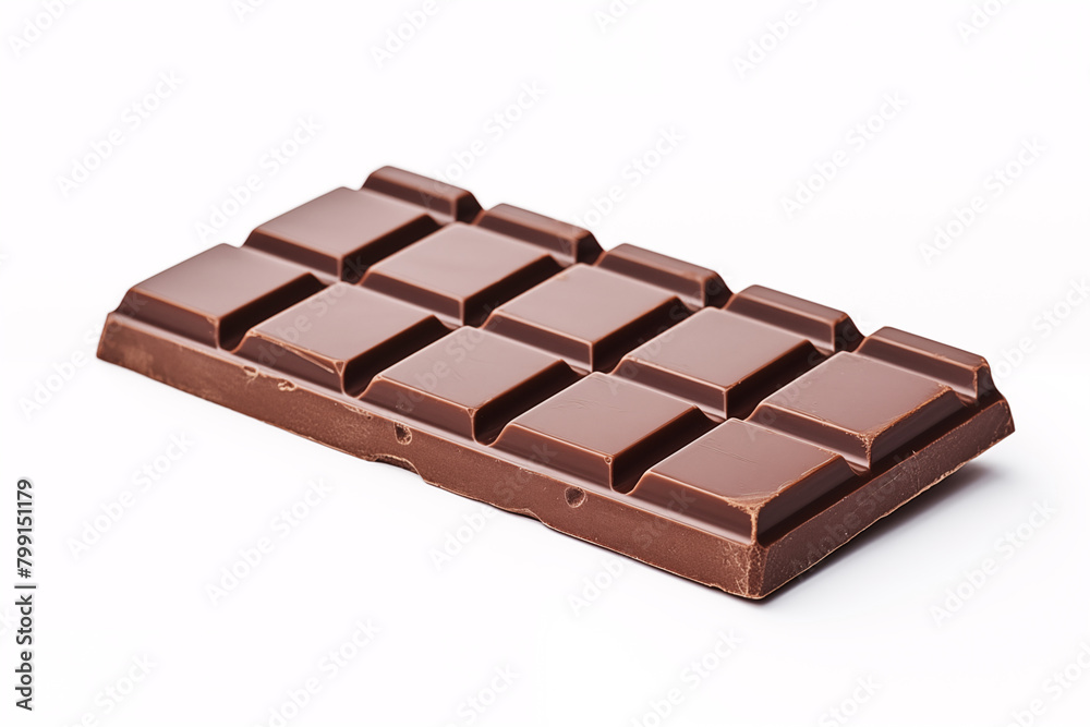 chocolate bar on an isolated white background chocolate bar on an isolated white background