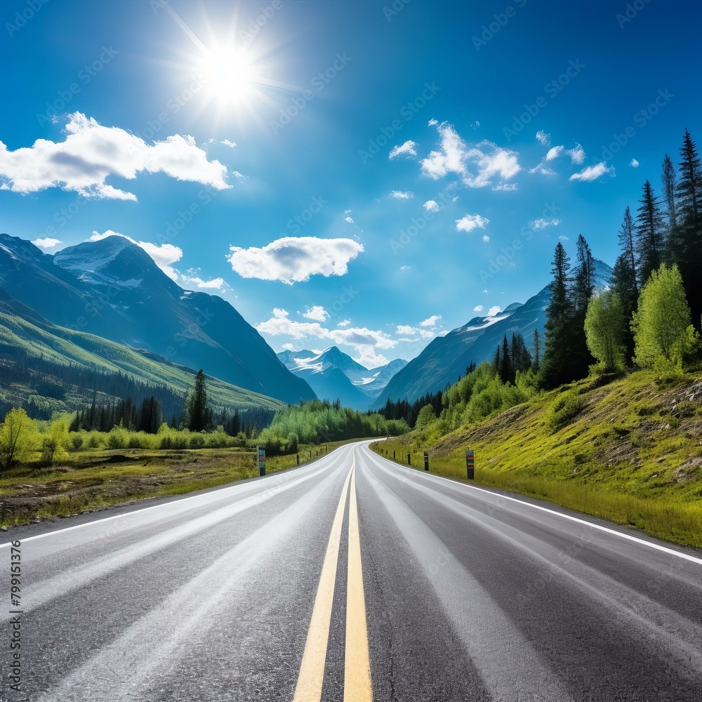 Road through the mountains