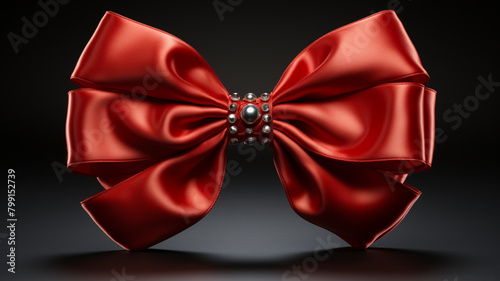 Wrapped in beauty, this red ribbon and bow brings joy and excitement. ️