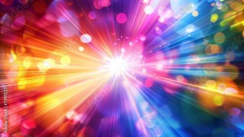 Wallpaper Mural A dazzling display of lights bursts forth like fireworks, embodying the festive spirit of a grand celebration. Torontodigital.ca