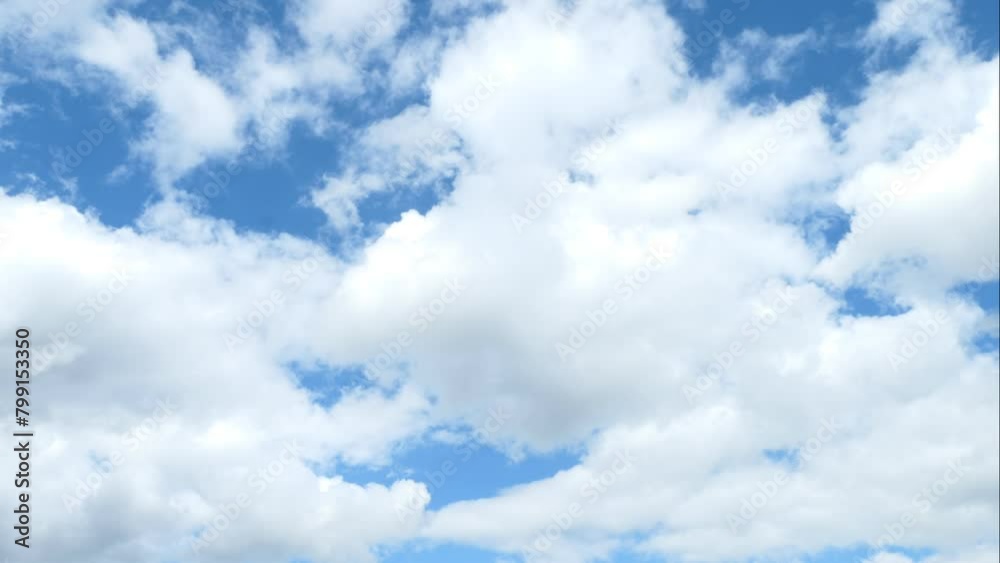 time lapse of big white clouds in a blue sky. Cumulonimbus passing in a sunny sky. time lapse of big white clouds in a blue sky. Cumulonimbus passing in a sunny sky.