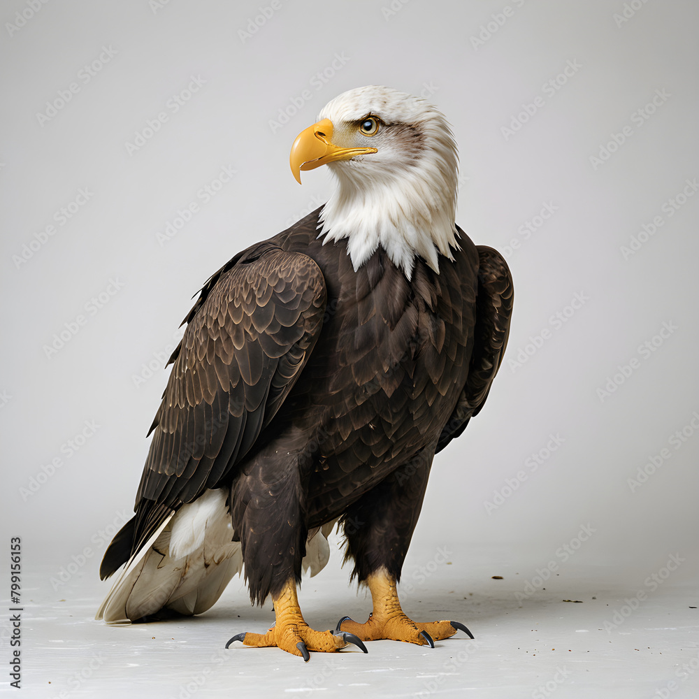 Obraz premium bald eagle on a branch