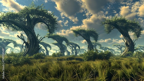 Otherworldly Alien Savanna ...