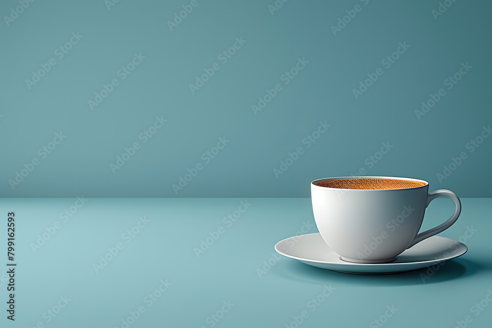 Obraz premium Simple Coffee Cup Banner for Designers and Professionals