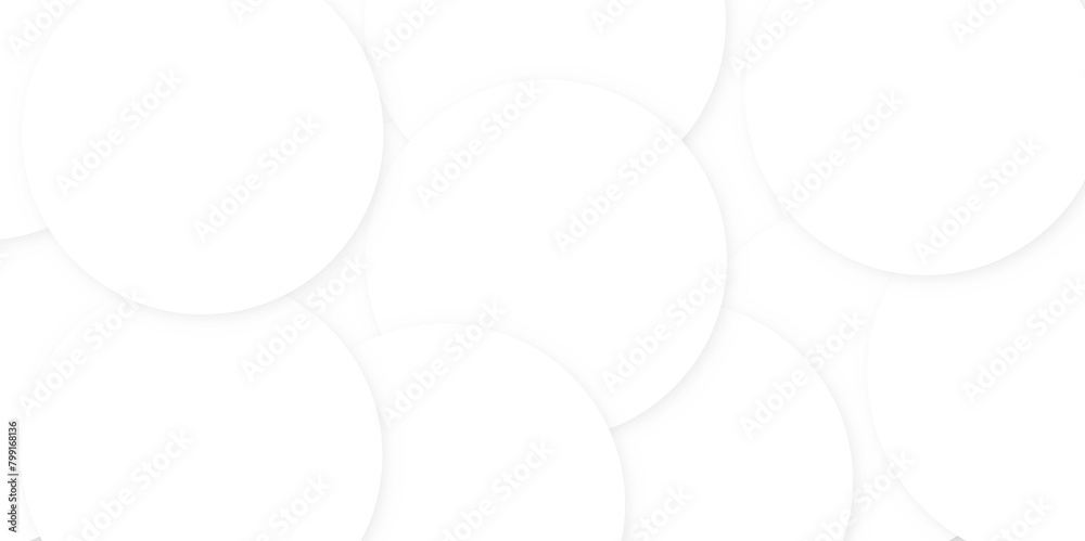 Abstract white rings or circles background, wallpaper banner design. 