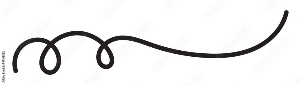 Squiggle line element Squiggle line element