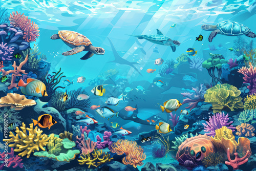 Underwater Coral Reef Biodiversity World Oceans Day