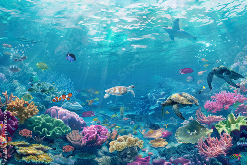 Underwater Coral Reef Biodiversity World Oceans Day © spyrakot