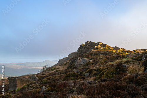 Sunrise at The Roaches in the Staffordshire Peak District National Park, England, UK. © Rob Thorley