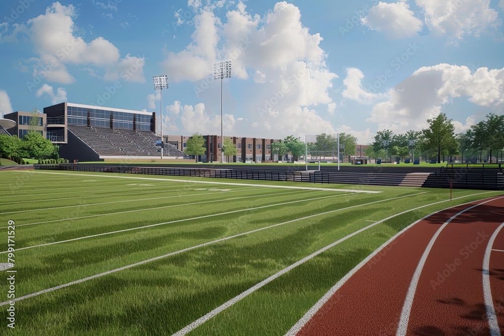 Fototapeta premium football stadium in the stadium