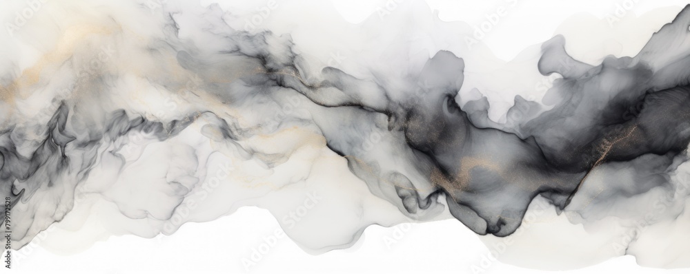 Gray art abstract paint blots background with alcohol ink colors marble texture blank empty pattern with copy space for product design or text 