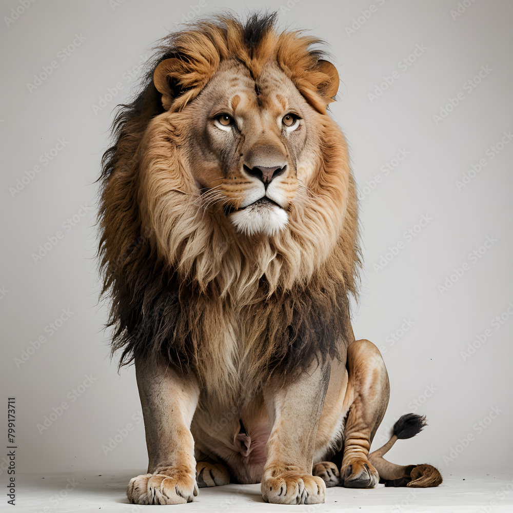 Obraz premium lion isolated on white