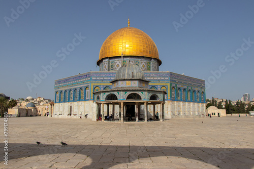 The Dome of The Rock at Temple Mount. Jerusalem - Palestine