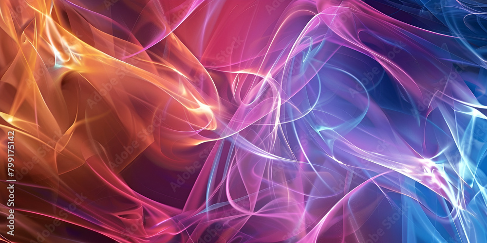 Abstract 3D digital wave flow wallpaper style pastel colors with violet purple pink abstract blurred background Gradient colors wallpaper