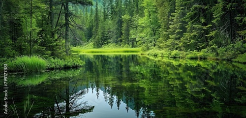 pond in the forest