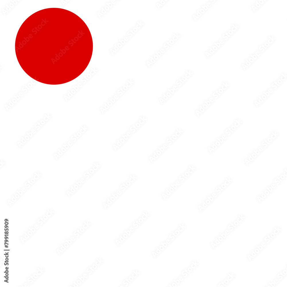 Corner of Japanese Flag Blobs