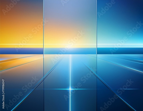 abstract background with rays through glass