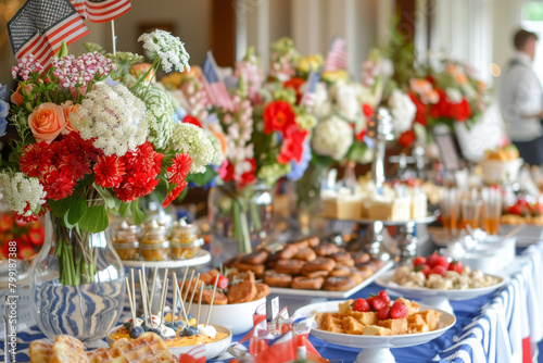 Exquisite Independence Day Brunch Buffet Spread