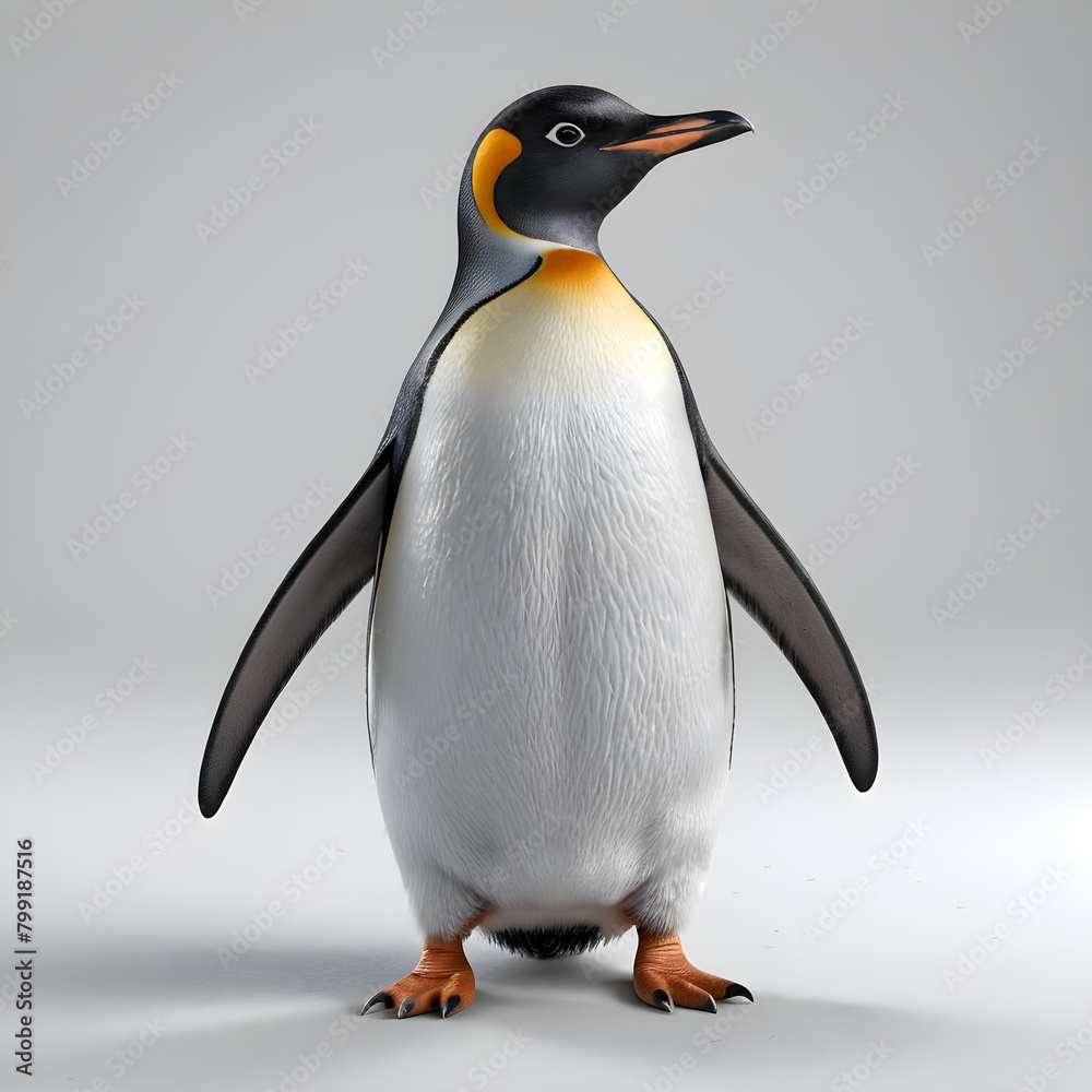 Fototapeta premium 3d penguin on the beach