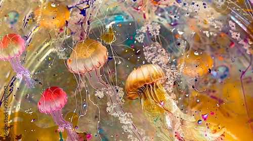 abstract jelly fish