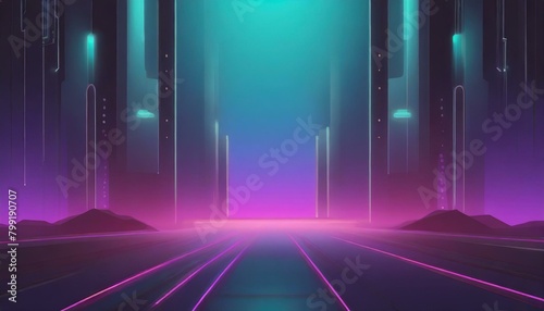abstract background glowing city