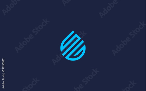 sg letters with drops logo icon design vector design template inspiration