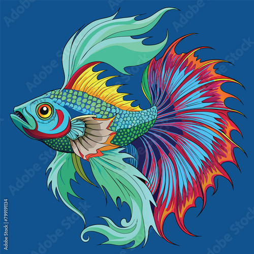 a drawing of a fish that has the word fish on it © Ninejoe