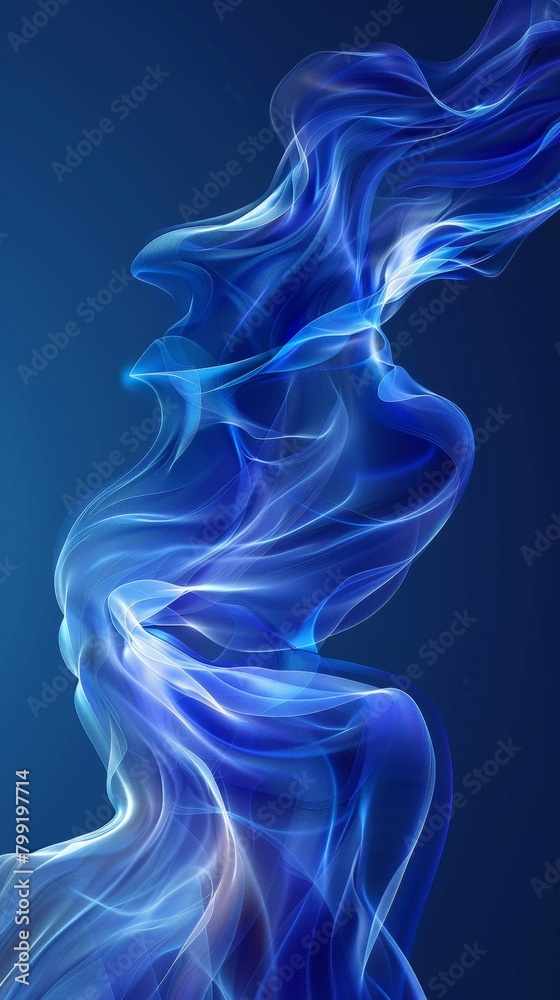 Smooth Blue Gradient Texture Background, Ideal for Creating a Serene and Elegant Atmosphere