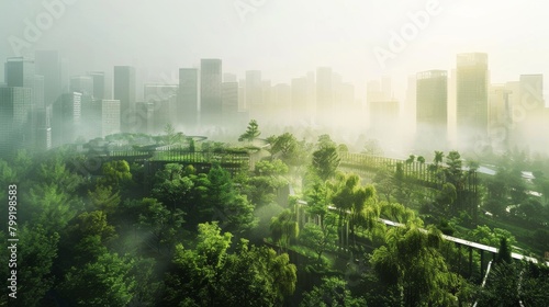 Carbon Absorption Parks: Urban Green Spaces for Clean Air and Carbon Reduction photo
