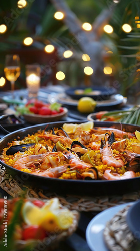 Sunset in a Pan: The Spanish Seafood and Saffron Rice Fiesta!