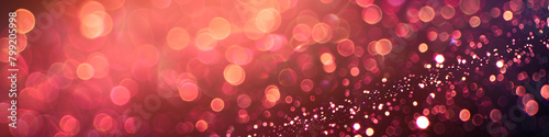 Bright Coral Pink Bokeh Lights and Glitter Sparkle, Ultra High Definition Quality on Abstract Background photo