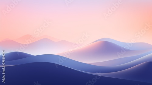 Minimalist digital landscape with smooth gradients and subtle geometric overlays, reflecting simplicity in technology,