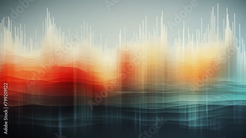 Sound wave representation on a textured abstract background  illustrating audio dynamics and frequency 