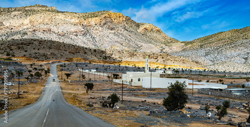 Road to Jabal Shams, in Hajar mountains, northeastern Oman photo