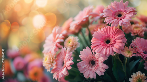 Pretty Pink Flowers in a Vase