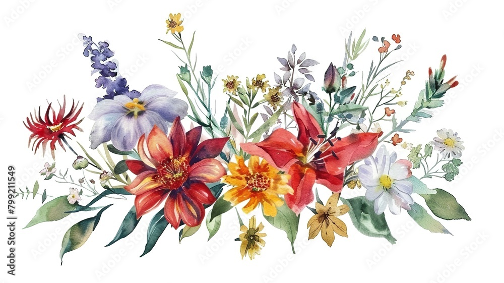 a wonderful image of beautiful, colorful flowers, generated by AI