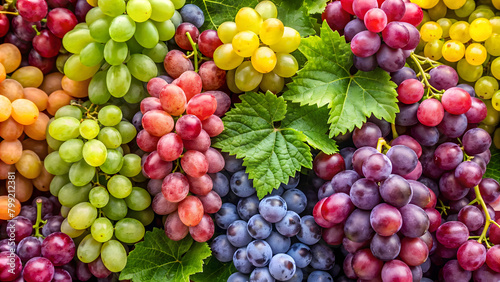  Fresh grapes background