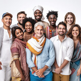 Professional Stock Photography: Group of People on White Background