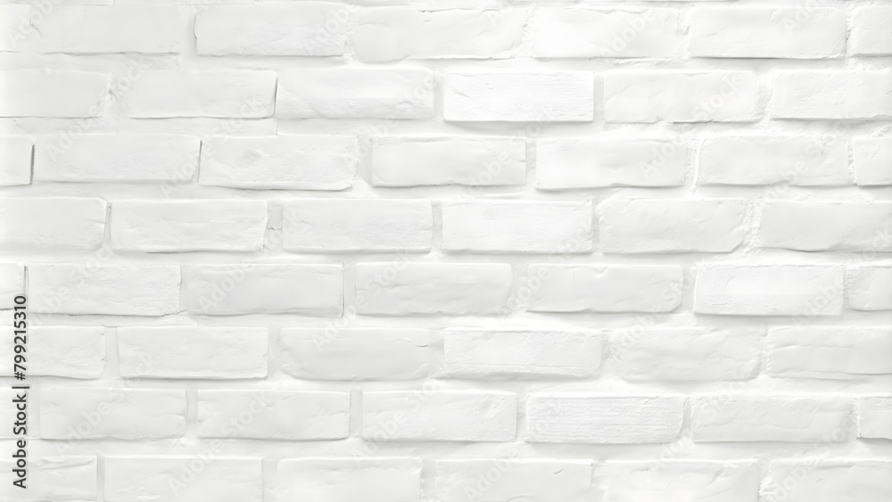 Abstract white brick wall texture for pattern background Abstract white brick wall texture for pattern background