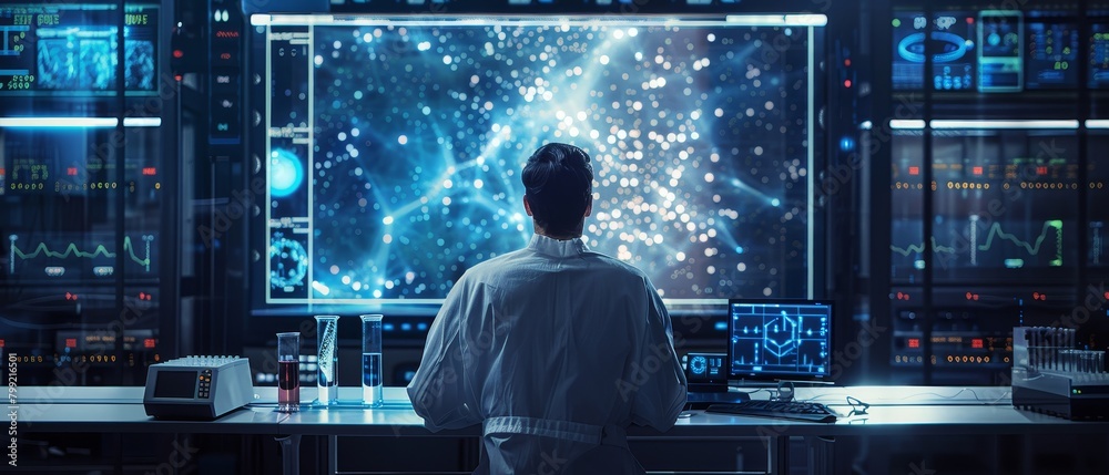 man, stand, front, wall, video, screen, wear, white, shirt, black, watch, gaze, life, track, skim, people, image, data, thoughtful, include, scout, scan, view, hold, scope man, stand, front, wall, video, screen, wear, white, shirt, black, watch, gaze, life, track, skim, people, image, data, thoughtful, include, scout, scan, view, hold, scope
