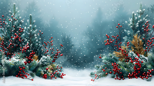 Winter Wonderland - Whimsical Christmas Illustration