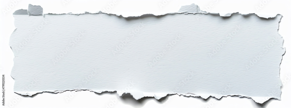 Torn White Paper Texture on Clean Background Torn White Paper Texture on Clean Background