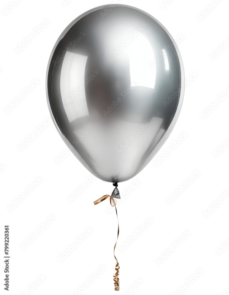 Illustration of silver balloon